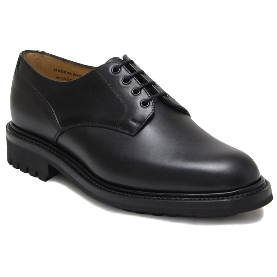 Sanders Worcester in Black Waxy Leather - Bradshaw & Lloyd